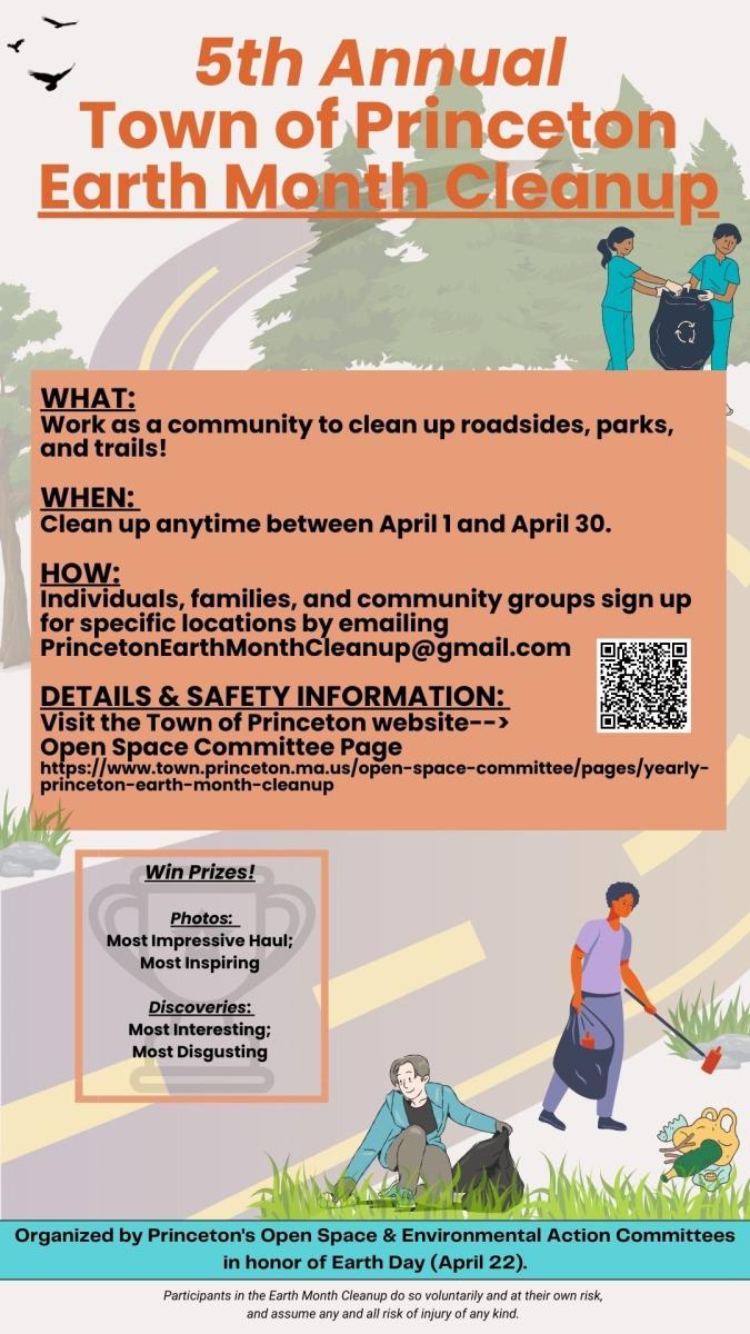5th Annual Town of Princeton Earth Month Cleanup