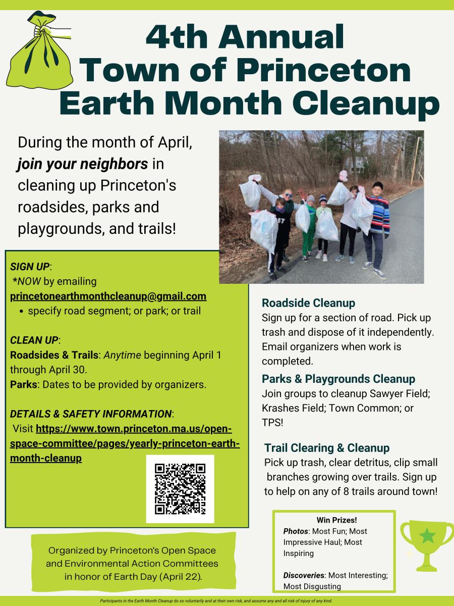 Princeton Earth Month Clean Up 