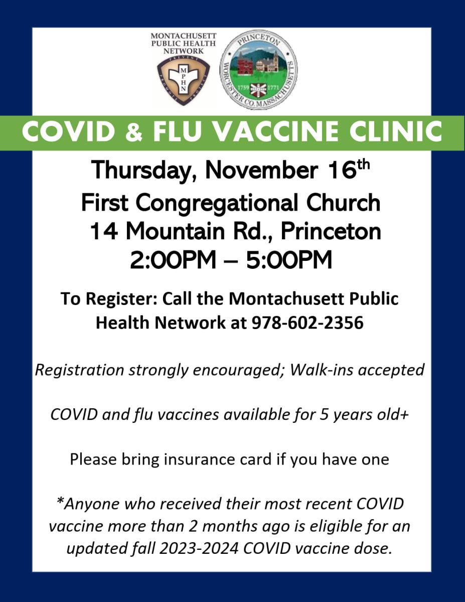 Covid and Flu Vaccine Flyer 