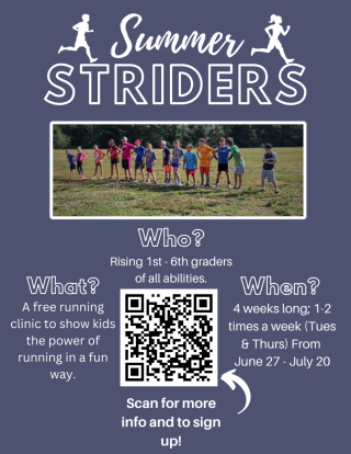 Summer Striders Sign Up 
